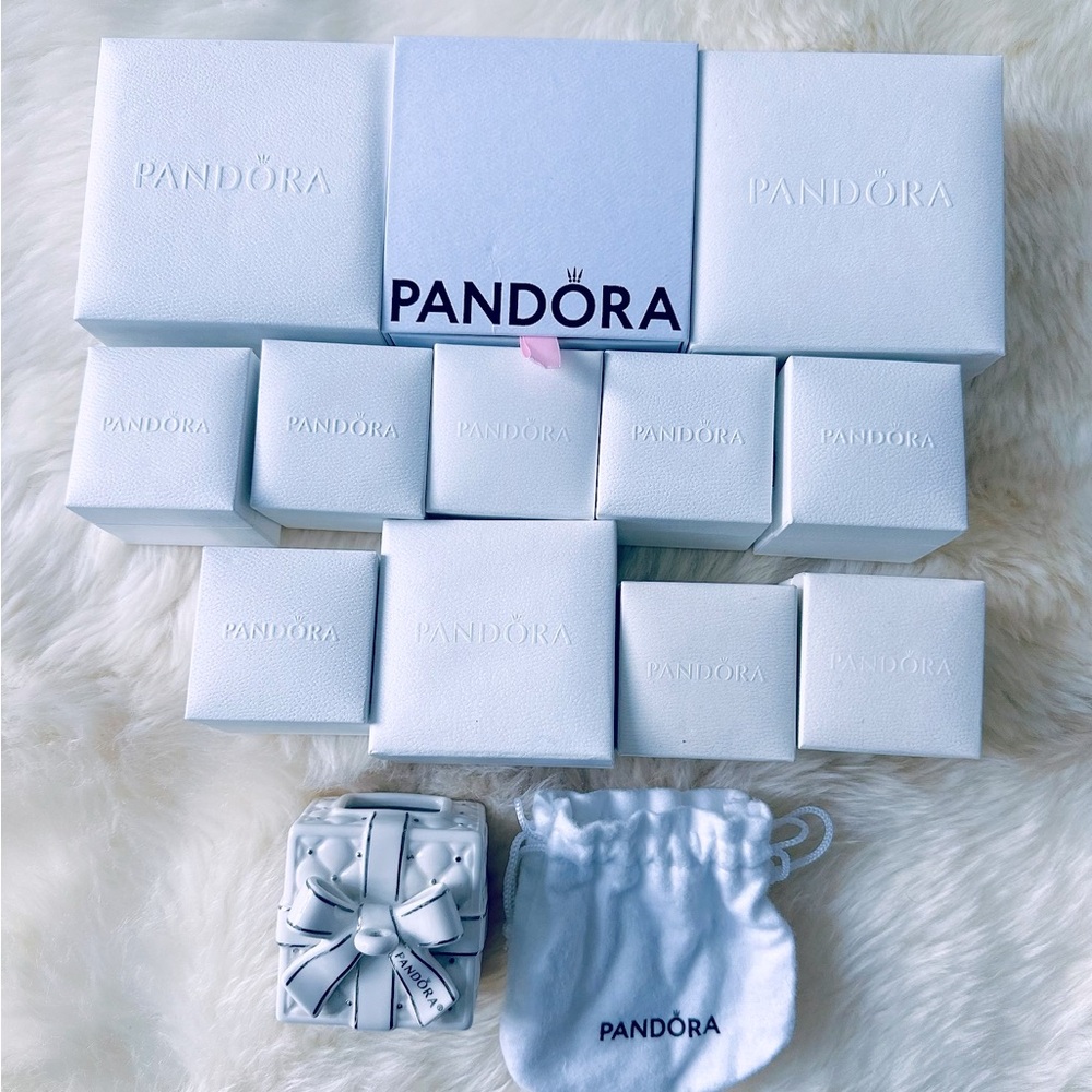 LOT of 14 Pandora (1 Christmas ornament & 13 packaging)